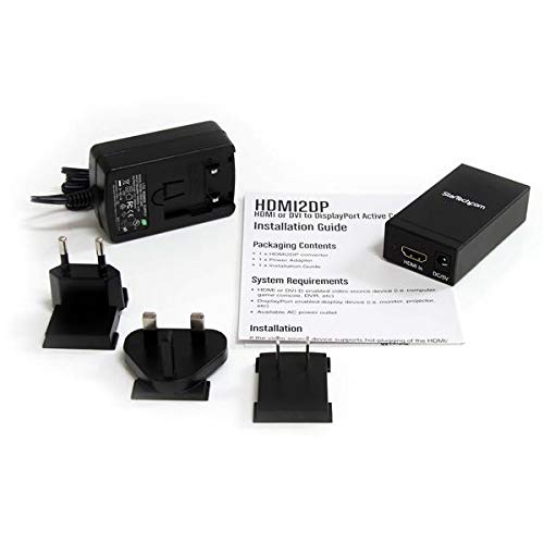 StarTech.com HDMI2DP Active HDMI to DisplayPort Converter, 1920 x 1200, EDID Support, HDMI or DVI to DP Converter