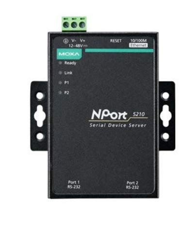 (DMC Taiwan) 2-Port RS-232 Serial Device Server, -40 to 75°C operating temperature