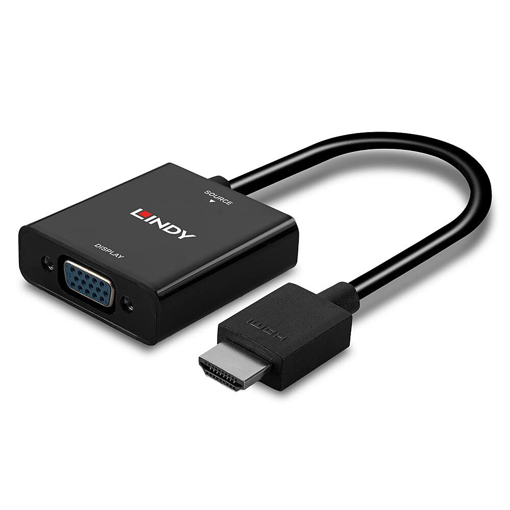 LINDY 38291 0.1 m HDMI to VGA Converter - Black (Used - Like New)