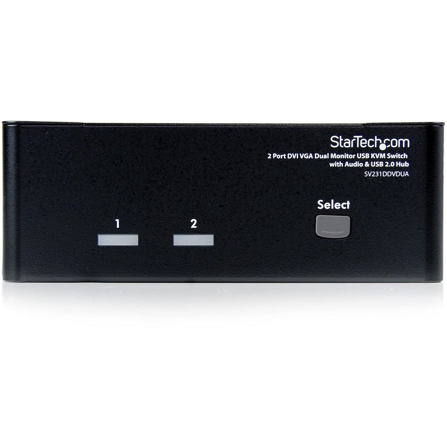 StarTech.com 2 Port KVM Switch - DVI and VGA w/ Audio and USB 2.0 Hub – Dual Monitor / Display / Screen KVM Switch - DVI VGA (SV231DDVDUA) (Used - Like New)