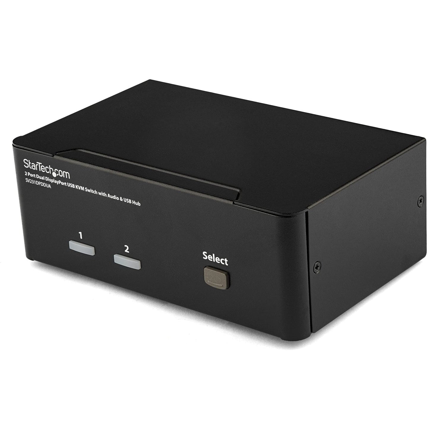 StarTech.com Dual Monitor DisplayPort KVM Switch - 2 Port - USB 2.0 Hub - Audio and Microphone - DP KVM Switch (SV231DPDDUA) (Used - Good)