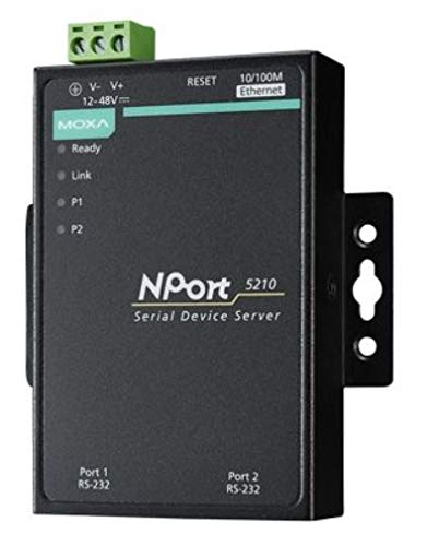 (DMC Taiwan) 2-Port RS-232 Serial Device Server, -40 to 75°C operating temperature