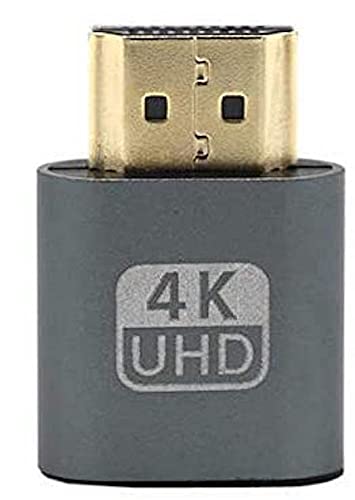 Cables & Connectors 2018 New Gold VGA HDMI Dummy Plug Virtual Display Emulator Adapter DDC Edid Support for Video Card BTC Mining Miner 1920x1080P - (Cable Length Grey)