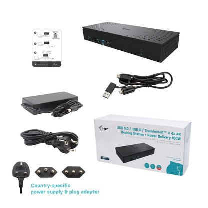 I-TEC DOCKING STATIONS Universal USB 3.0/USB-C/Thunderbolt Quattro 4K (Used - Like New)