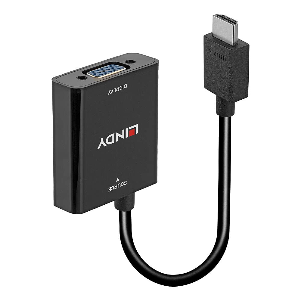 LINDY 38291 0.1 m HDMI to VGA Converter - Black (Used - Like New)