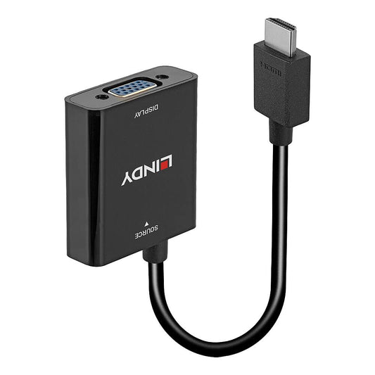 LINDY 38291 0.1 m HDMI to VGA Converter - Black (Used - Like New)