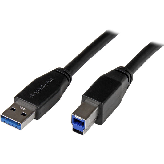 StarTech.com 30ft USB 3.0 USB-A to USB-B Cable - M/M - Active - USB Type-A to USB Type-B Cable - USB 3.1 Gen 1 (5 Gbps) Cable (USB3SAB10M) (Used - Very Good)