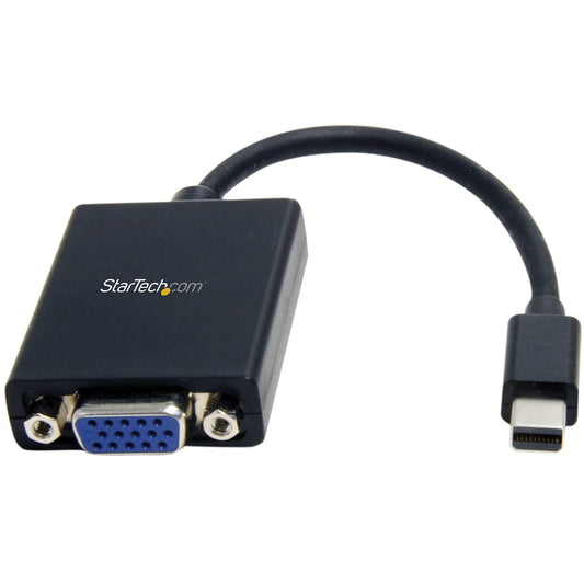 StarTech.com Mini DisplayPort to VGA Adapter - Black - Thunderbolt Compatible - mini DP to VGA Converter - 1080p (MDP2VGA) (Used - Very Good)