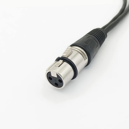 SIENOC S 3 Pin XLR Female to Dual 2 XLR Male Splitter Cable 30cm (XLR(F) - (M) x 2, Silver)