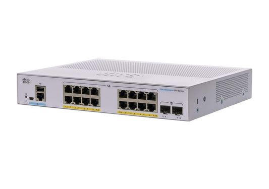 Cisco Business CBS350-16P-2G Managed Switch | 16 Port GE | PoE | 2x1G SFP | Limited Lifetime Protection (CBS350-16P-2G) (Used - Like New)
