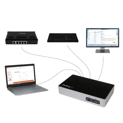 StarTech.com DVI Docking Station for Laptops - USB 3.0 - Universal Laptop Docking Station - DVI Laptop Dock (USB3VDOCKD) (Used - Like New)