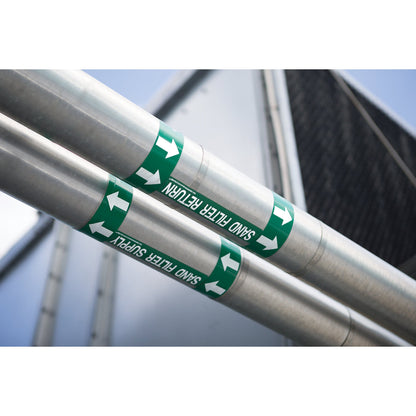Dymo XTL All-Purpose Vinyl 3/4" (19 mm) - White on Green (Used - Very Good)