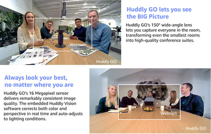 Huddly GO - Work from home kit - conference camera - colour - 16 MP - 720p - USB 3.0 (Used - Like New)