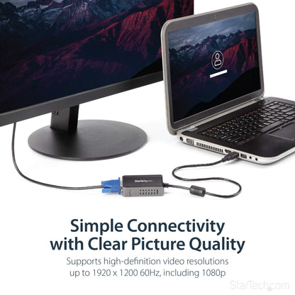 StarTech.com USB 3.0 to VGA Adapter, USB to VGA Monitor Converter for Windows, 1440x900 (no support for macOS/ChromeOS/Linux) (Used - Like New)